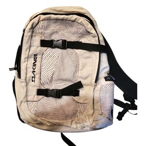 SOLD Dakine Cream and Black Backpack Utilitarian Canvas Design